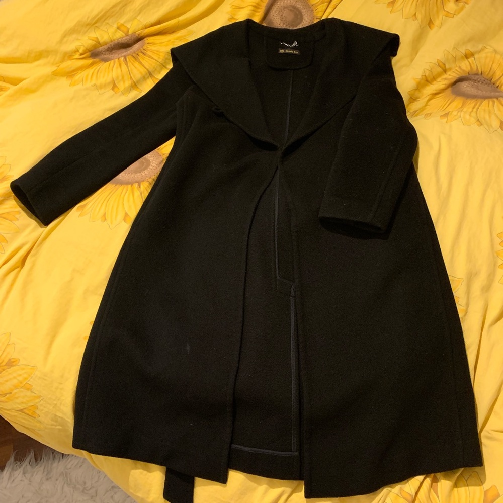 Black wool coat